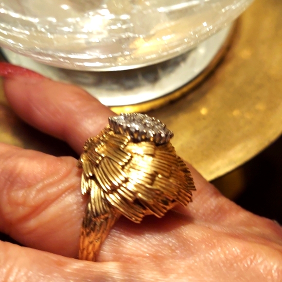 18K gold and diamond ring. - Picture 2 of 16